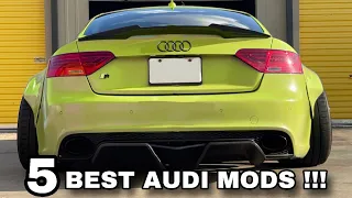 Top 5 Best affordable mods for audi (B8/B9/B6/B8.5) A4/A5/S3/RS Etc….