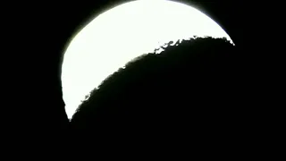 Луна через телескоп /Жизнь на луне/Moon through telescope#1