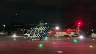 Careflite 8 Bell 407 GX full startup and take off