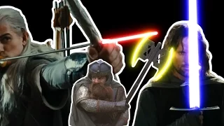 The Lord of the Rings - Battle of Amon Hen - Lightsaber