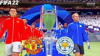 FIFA 22 | Manchester United vs Leicester City - UEFA Champions League Final - Full Gameplay