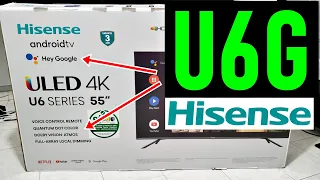 HISENSE U6G UNBOXING Y REVIEW - 4K Smart TV Dolby Vision, Full-Array Local Dimming