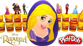 Huevo Sorpresa Gigante de Rapunzel en Español Latino Plastilina Play Doh