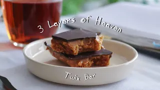 "Twix Bars | Homemade Peanut Butter Bar, Vegan & Gluten-Free Recipe"