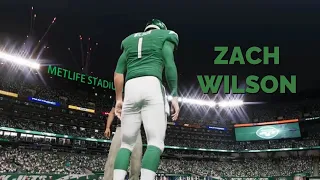 Zach Wilson New York Jets  vs Buffalo Bills | Madden 22 Roster Simulation Gameplay