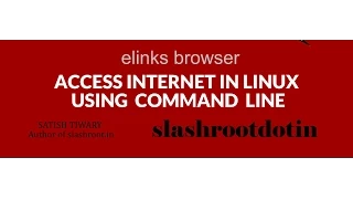 How to access internet through command line in Linux