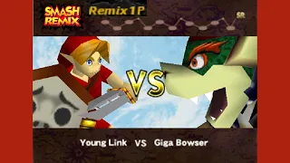 Smash Remix | Remix 1P Gameplay (#14) Young Link
