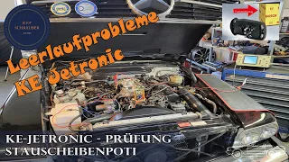 KE-Jetronic Leerlaufprobleme? Prüfung Stauscheibenpoti Mercedes 560SL