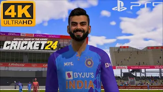 Cricket 24 PS5 Gameplay | India Vs West Indies At Old Trafford 4K60