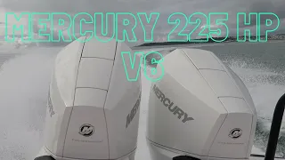 Mercury 225 hp V6 Fourstroke outboards powering Axopar 28