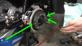 How to change Rear Brakes on Honda Rancher 350: also Stuck rear BRAKE Fix: 2000-2007 and 2014-16 420