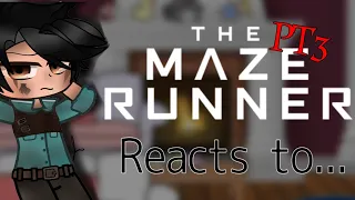 THE MAZE RUNNER REACTS TO EDITS // PT.3 // @LOVIVES // CREDITS ON THE DESC //SOME AUDIOS SILENCED//