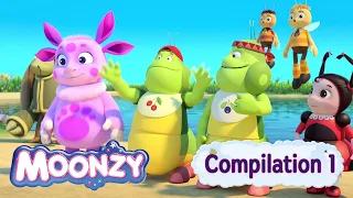 Moonzy | Cartoons compilation 1 | Five Full episodes | For kids