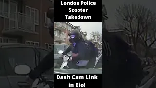 London Police Scooter Takedown #shorts