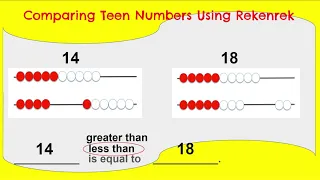 Comparing Teen Numbers Using Rekenreks