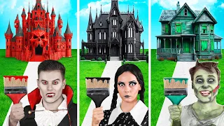 Una Casa De Color Desafío | Wednesday vs Vampiro vs Zombi por Fun Teen