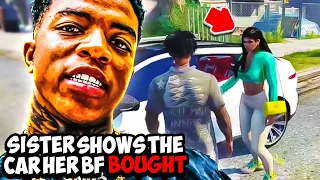 Yungeen Ace Sister Show Him The New Car Her Boyfriend Bought Her😱| GTA RP | Last Story RP |