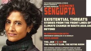 Somini Sengupta | Climate change in South Asia - Sarah Kailath Memorial Lecture
