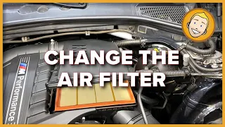 How to CHANGE THE AIR FILTER on a BMW X4 M40i (2014-2017 F26) | or X3 (2000-2016 F25)