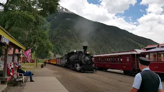 Steam Engine Pulls into the Station