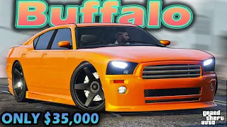 Buffalo Review & Best Customization | GTA 5 Online | Dodge Charger | Cheap Car | NEW
