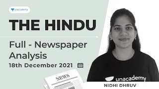 The hindu analysis today | Current affairs today | CLAT Preparation | CLAT 2022 | 18 December News