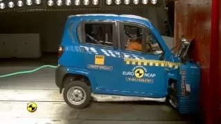 EuroNCAP 2016 Bajaj qute crash test - 1 star rating