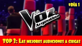 TOP 3: AUDICIONES A CIEGAS 🎤 | LA VOZ ARGENTINA 2018 | Día 1