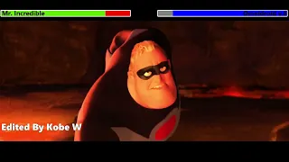 Mr. Incredible vs. Omnidroid v.8 with healthbars