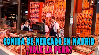 Probando COMIDA DE MERCADO en MADRID | Lo típico de España en el Mercado de San Miguel