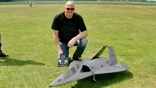 F-19 AURORA MILITARY RC STEALTH FIGHTER FLIGHT DEMONSTRATION / Ragow Germany May 2017