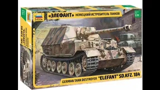 Zvezda  3659 Элефант немецкий истребитель танков Elefant sd.kfz.184