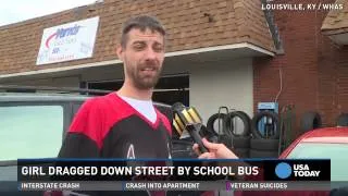 Girl dragged by school bus recovering from injuries