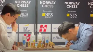 Vishy Anand and Anish Giri Start Laughing Right After the Draw