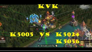 KvK K5005 Diesel team took 2 kingdoms K5024 and K5056 | King of Avalon
