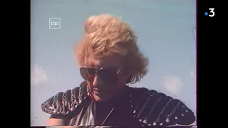 Johnny Hallyday - Le survivant : tournage du clip au Touquet (1982)