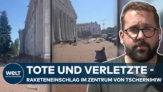 BRUTALER ANGRIFF AUF TSCHERNIHIW: „Mitten im Zentrum, wo Familien unterwegs waren“ | Ukraine-Krieg