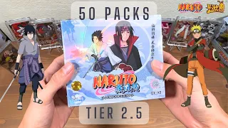 My 1st Video! Opening 50 PACKS Of Tier 2.5 || Naruto Kayou Cards