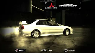 NFS Most Wanted - Added Car! - 1998 Mitsubishi Lancer Evolution V (CPA9)