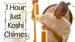 1 Hour of Koshi Chimes | Gentle Meditation Music | Fire, Earth, Wind, Water Chimes to Calm Anxiety