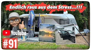 Camping Waldsee 2023...!!! ( Anfahrt und Aufbau)😍Kaum da, schon Stress…!!!