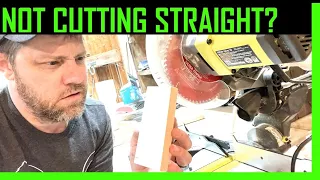 Ryobi Miter Saw Not Cutting Straight - Miter Saw Calibration - Ryobi miter saw 7 1/4