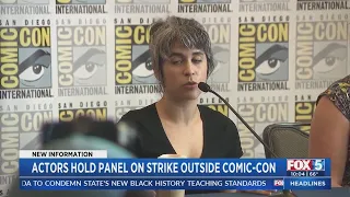 Actors Hold Panel On Strike Outside Comic-Con