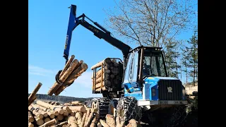 🌲*Blue-Power* • Rottne F13-C • Forwarder in Action • Forstunternehmen Holz-Winter • Part-1 🌲