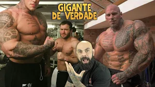 REAGINDO AO TREINO DO BODYBUILDER MAIS ALTO DO MUNDO - MARTYN FORD