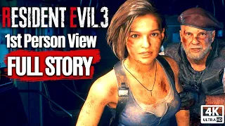 Resident Evil 3 Remake All Cutscenes (Game Movie In 1st Person View) 4K 60FPS