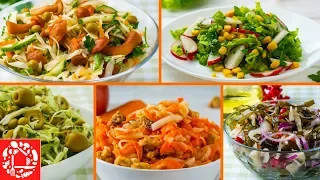 5 вкусных Постных Салатов на Каждый День и на Праздник! Готовятся Ну очень Просто!