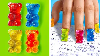 TECHNIQUES FUN POUR CACHER DES BONBONS EN CLASSE || Trucs et Astuces de Cuisine Fun Par 123 GO Like!