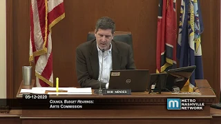 05/12/20 Council Budget Hearings: Arts Commission