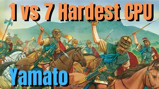 Age of Empires - 1 Yamato vs 7 Hardest CPU Gameplay - Random Map (Hill Country)
